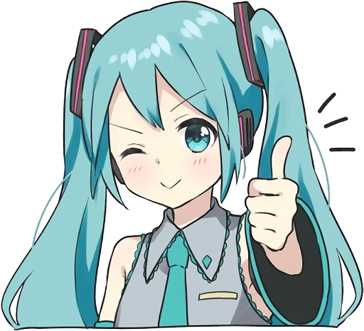 Стикерпак HATSUNE MIKU Pom Ver. для Telegram