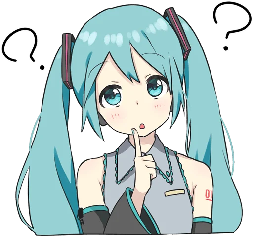 😯 Стикер «HATSUNE MIKU Pom Ver.» для Telegram