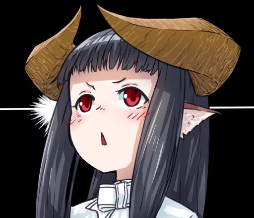 😲 Стикер «Horned girl&;s collection» для Telegram