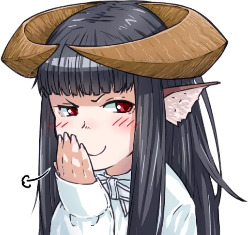 😏 Стикер «Horned girl&;s collection» для Telegram