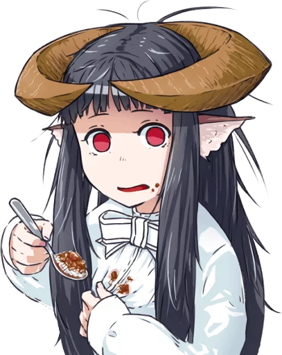 😦 Стикер «Horned girl&;s collection» для Telegram