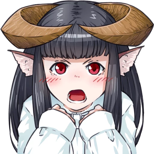 😤 Стикер «Horned girl&;s collection» для Telegram
