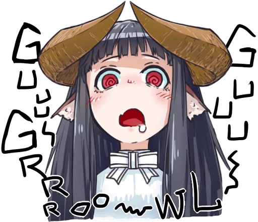 🤤 Стикер «Horned girl&;s collection» для Telegram