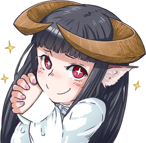 😍 Стикер «Horned girl&;s collection» для Telegram