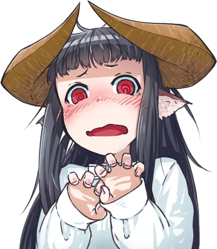 😳 Стикер «Horned girl&;s collection» для Telegram