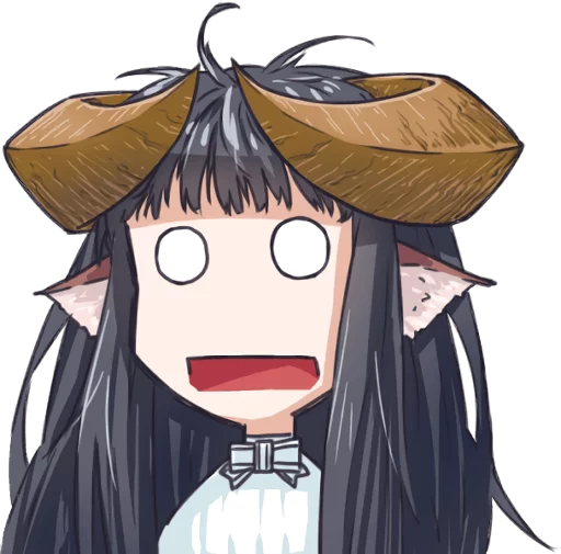 😦 Стикер «Horned girl&;s collection» для Telegram