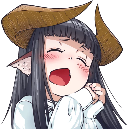 😚 Стикер «Horned girl&;s collection» для Telegram