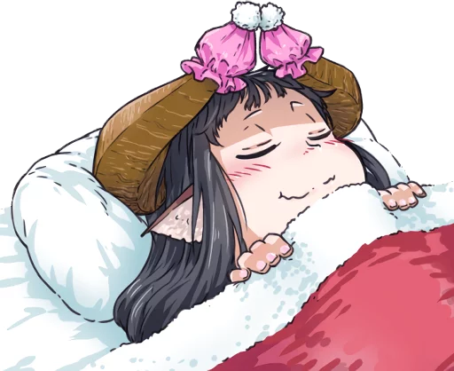 😴 Стикер «Horned girl&;s collection» для Telegram