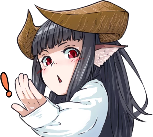 ❗ Стикер «Horned girl&;s collection» для Telegram
