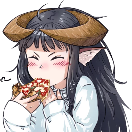 🍕 Стикер «Horned girl&;s collection» для Telegram