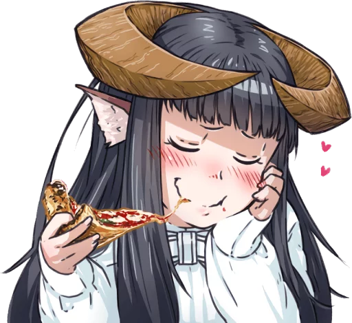 🍕 Стикер «Horned girl&;s collection» для Telegram