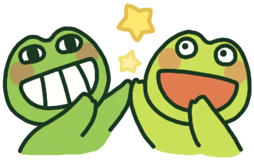 ✋ Стикер «Kerokero Bros. Mild» для Telegram
