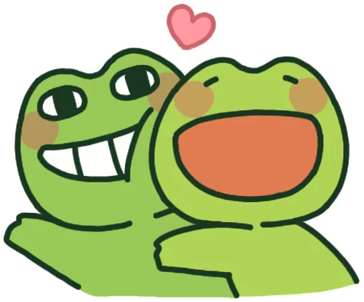🤗 Стикер «Kerokero Bros. Mild» для Telegram