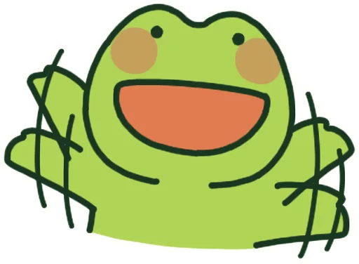 😀 Стикер «Kerokero Bros. Mild» для Telegram