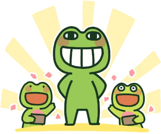 😌 Стикер «Kerokero Bros. Mild» для Telegram