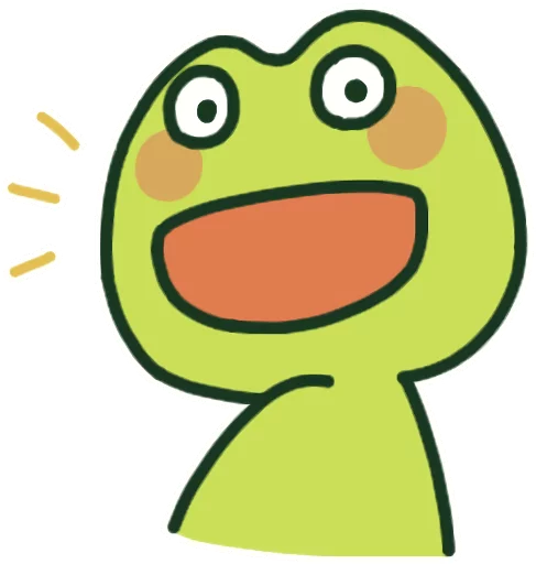 😯 Стикер «Kerokero Bros. Mild» для Telegram