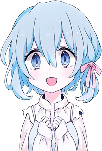 😄 Стикер «Light Blue Girl» для Telegram