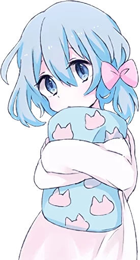 😴 Стикер «Light Blue Girl» для Telegram