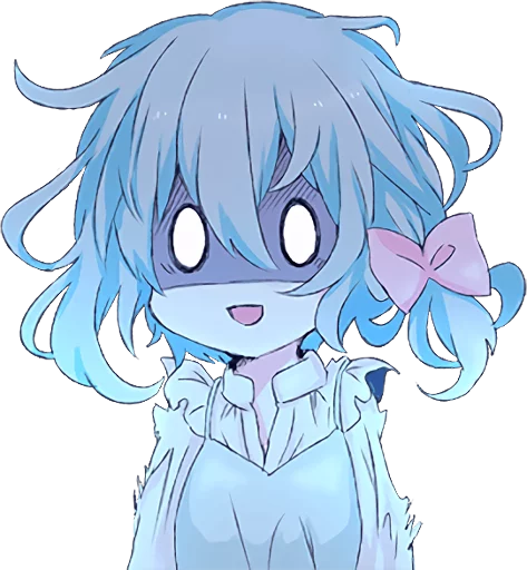 😱 Стикер «Light Blue Girl» для Telegram