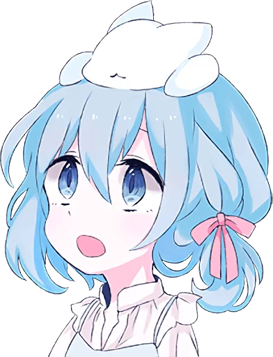 😦 Стикер «Light Blue Girl» для Telegram