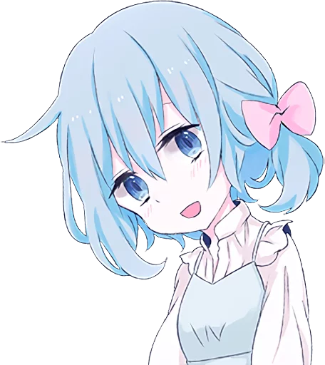 😅 Стикер «Light Blue Girl» для Telegram