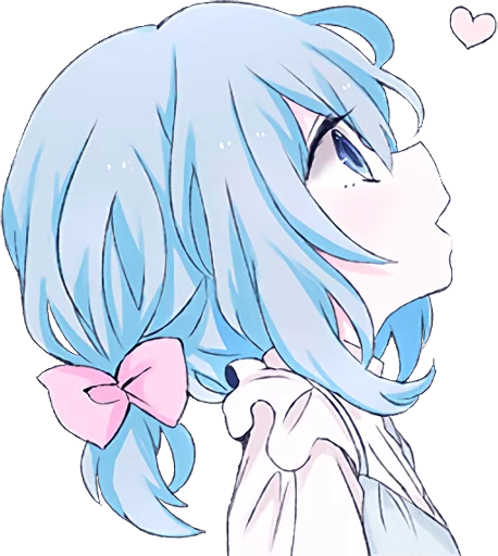 😘 Стикер «Light Blue Girl» для Telegram