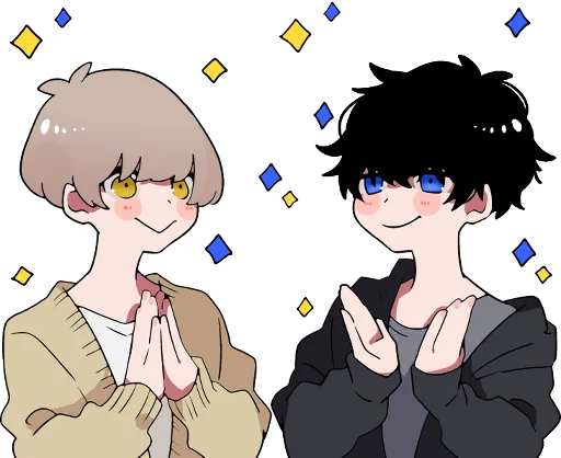 🎊 Стикер «Mash and tempered boys TL-EDIT» для Telegram