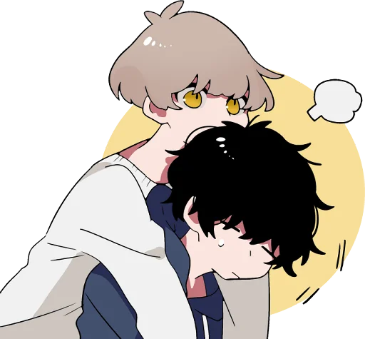 🤗 Стикер «Mash and tempered boys TL-EDIT» для Telegram