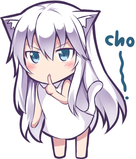 🤐 Стикер «Mashiro Neko» для Telegram