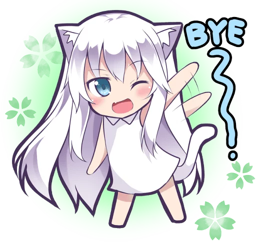 👋 Стикер «Mashiro Neko» для Telegram