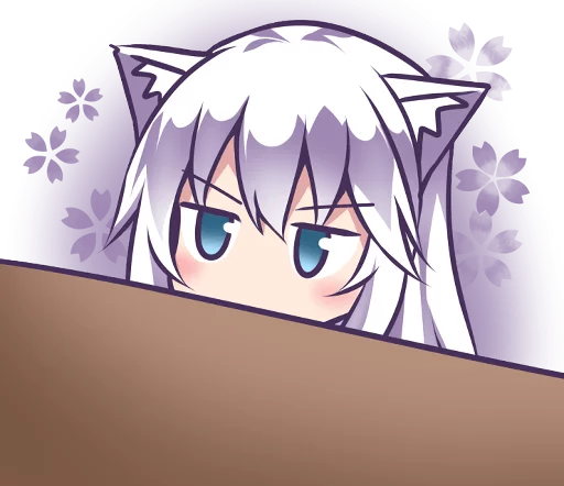 😖 Стикер «Mashiro Neko» для Telegram