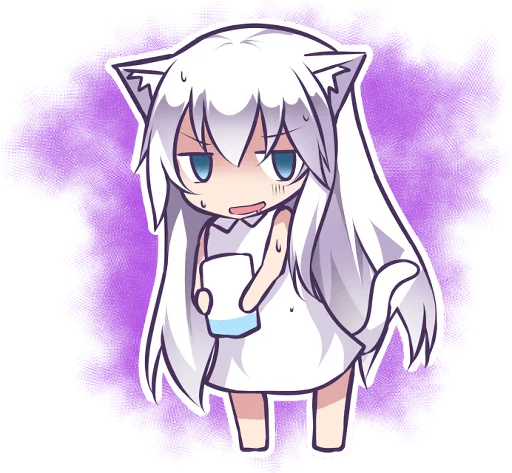 ☹ Стикер «Mashiro Neko» для Telegram