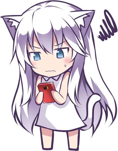 😠 Стикер «Mashiro Neko» для Telegram