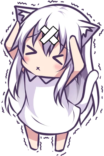 🤕 Стикер «Mashiro Neko» для Telegram