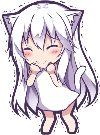 😌 Стикер «Mashiro Neko» для Telegram