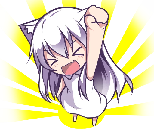 ✊ Стикер «Mashiro Neko» для Telegram
