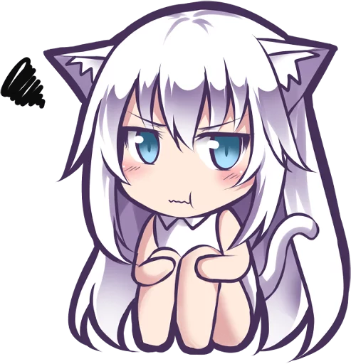 😠 Стикер «Mashiro Neko» для Telegram