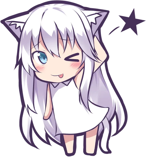 😋 Стикер «Mashiro Neko» для Telegram