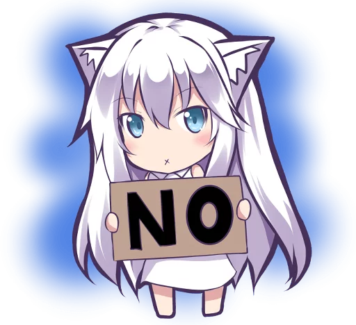 👎 Стикер «Mashiro Neko» для Telegram