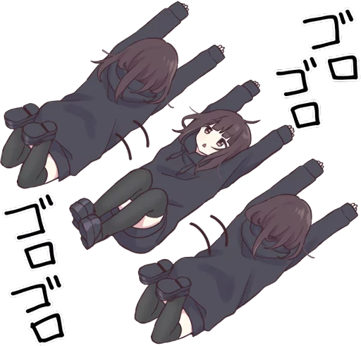 🙃 Стикер «Menhera-chan.» для Telegram