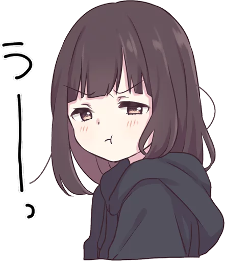 😒 Стикер «Menhera-chan.» для Telegram