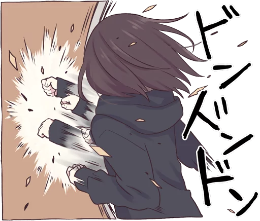 😡 Стикер «Menhera-chan.» для Telegram