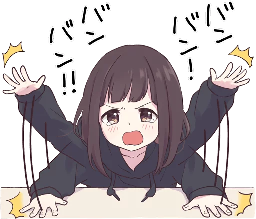 😡 Стикер «Menhera-chan.» для Telegram