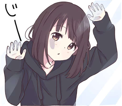 👀 Стикер «Menhera-chan.» для Telegram