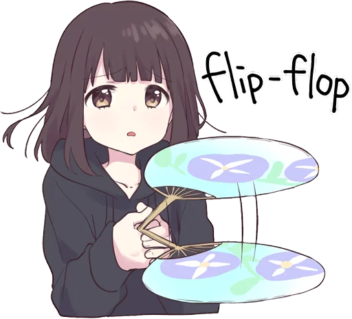 🎐 Стикер «Menhera-chan 2 ENG» для Telegram