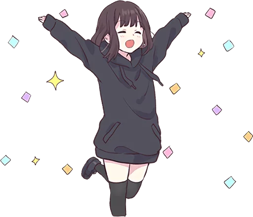 😄 Стикер «Menhera-chan 2 ENG» для Telegram