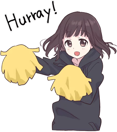 🙌 Стикер «Menhera-chan 2 ENG» для Telegram