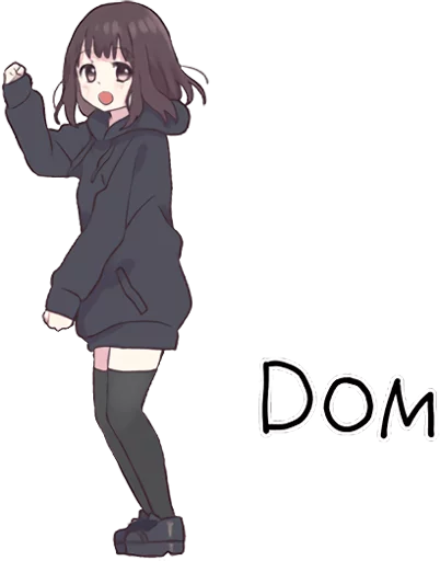💃 Стикер «Menhera-chan 2 ENG» для Telegram