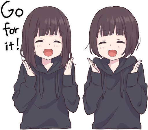👏 Стикер «Menhera-chan 2 ENG» для Telegram