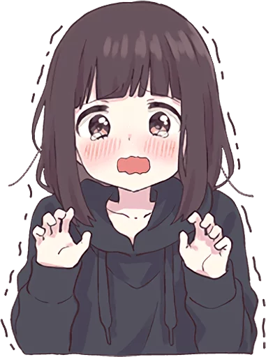 😳 Стикер «Menhera-chan 2 ENG» для Telegram